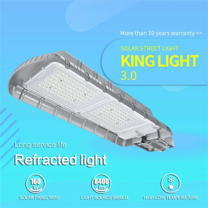 KING LIGHT 80W-120W Solar LED Street Light High Quality Waterproof Light--It is widely used in street and road,Residential area,scenic spots,parks, squares,private gardens and other public places