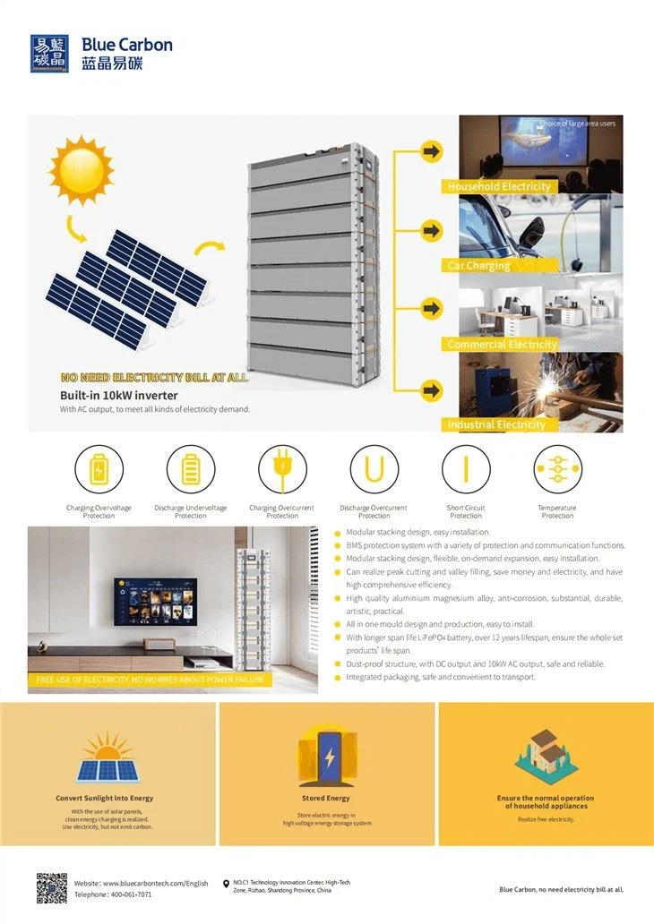 100KWH SOLAR HIGH VOLTAGE POWER PACK 380V/300AH
